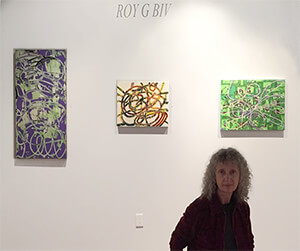 3 person exhibition entitled 'ROY G BIV' at the Strohl Art Center with Mary Didoardo, 2018