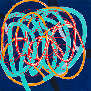 painting, Introvert, by Mary Didoardo