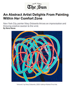 NY Sun review from Mary Didoardo exhibition at Markel Gallery